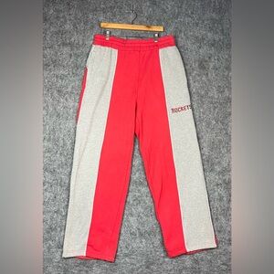 Vintage G-111 Sports Sweatpants NBA Houston Rockets Men’s Size 2XL Gray and Red